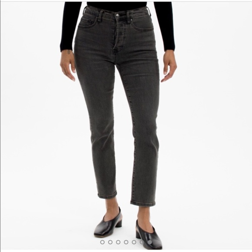 NWOT Everlane high rise black cigarette jeans